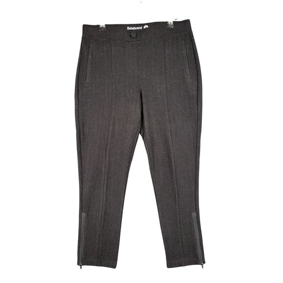 BETABRAND W1657-BWU Black Zip Ankle Cropped Pull On Pants SIZE MEDIUM S-PETITE - Picture 1 of 8
